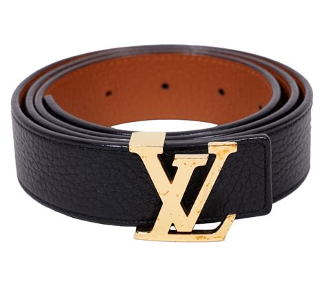 louis vuitton belt black gold